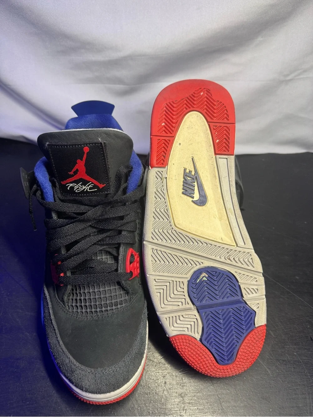 Jordan Men’s Black/Blue/Red Retro Sneakers